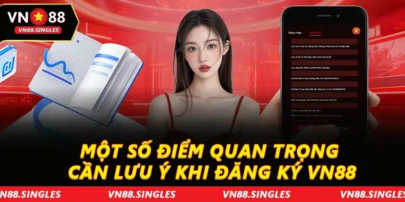 Một số điểm quan trọng cần lưu ý khi đăng ký VN88